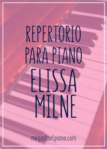 Repertorio para piano: Elissa Milne